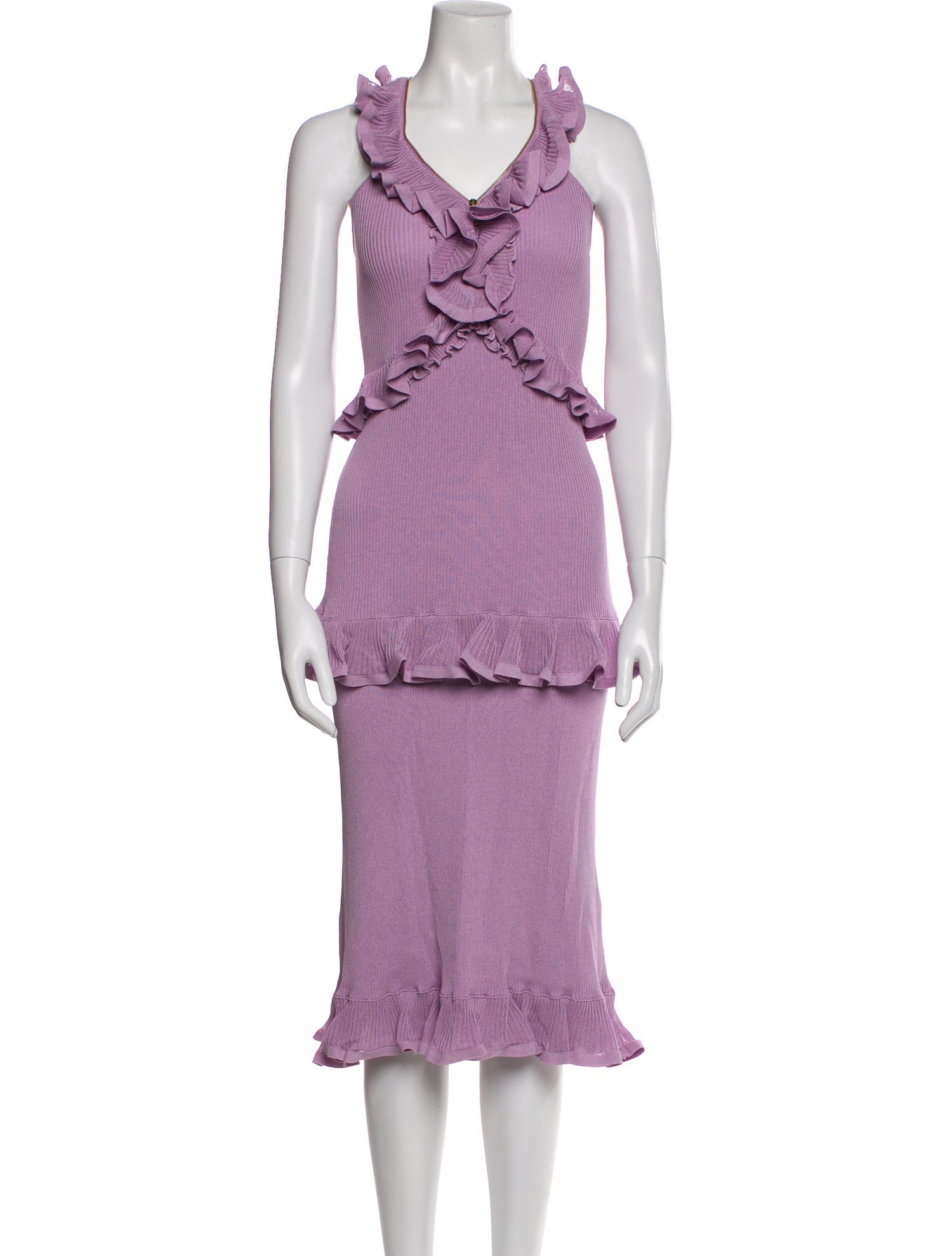 Burberry Silk Midi Length Dress w/ Tags