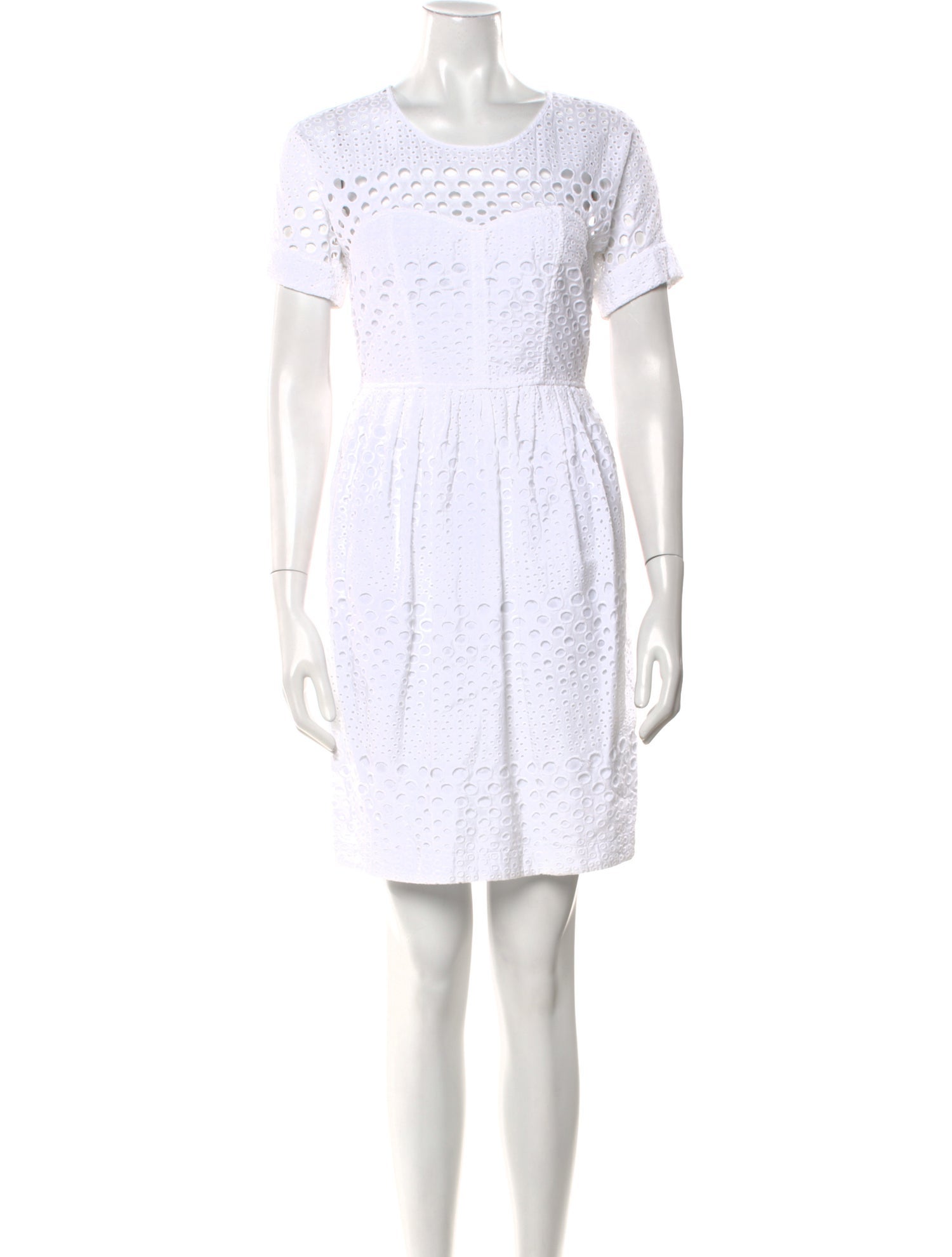 Burberry Scoop Neck Mini Dress