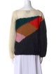 Burberry Mohair Colorblock Pattern Sweater