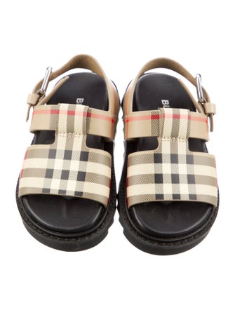 Burberry Check Leather Sandals