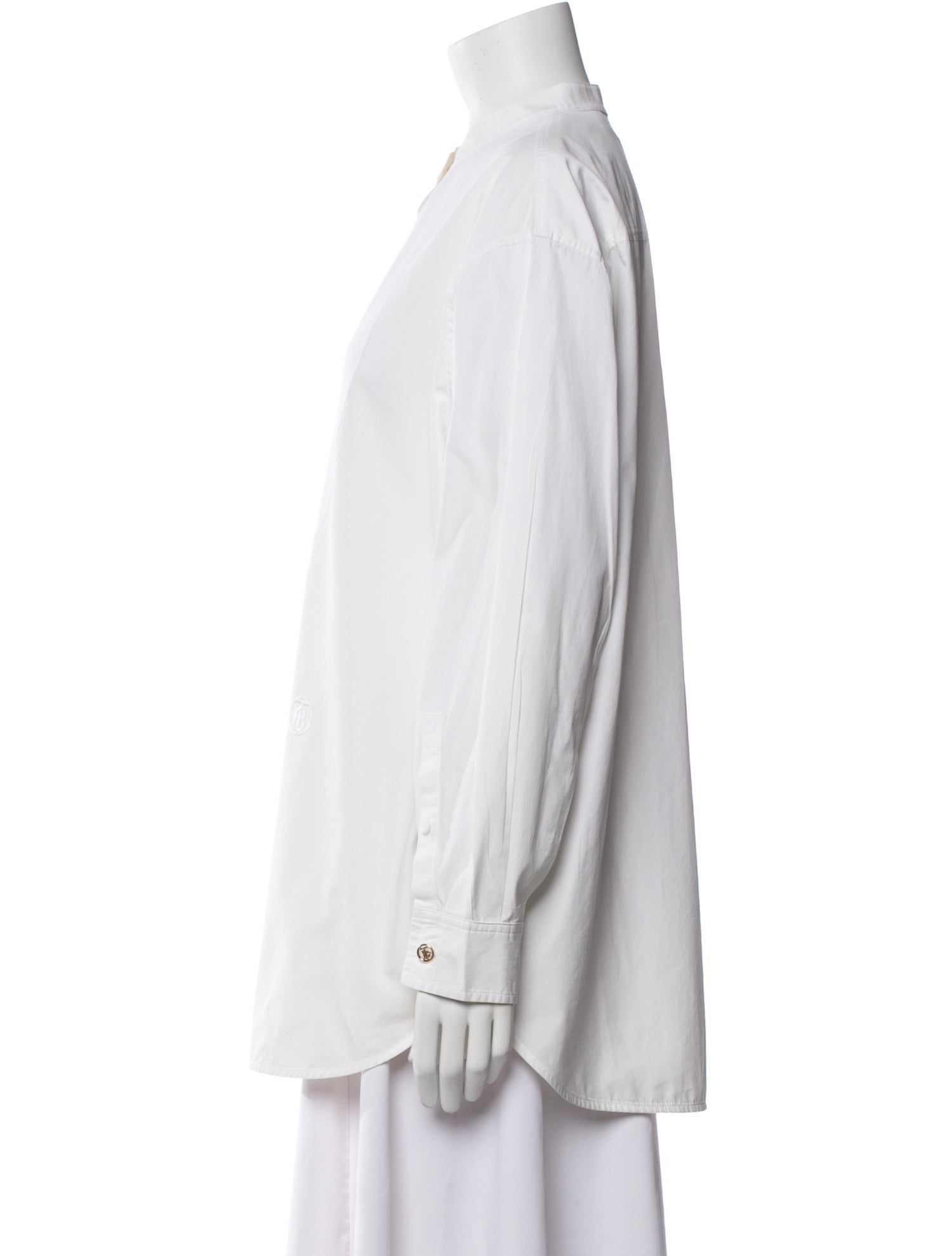 Burberry Mock Neck Long Sleeve Tunic