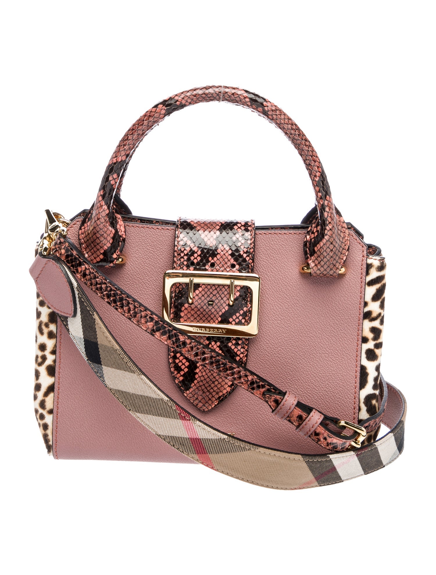 Burberry Leather Buckle Tote Small