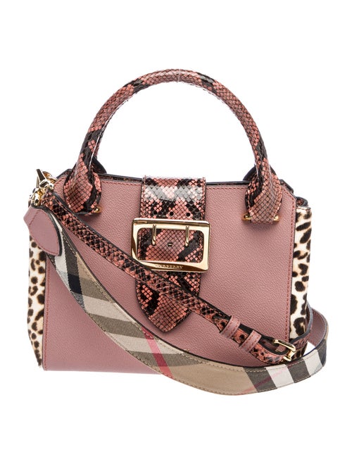 Burberry Leather Buckle Tote Small