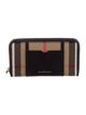 Burberry House Check Pattern Canvas Wallet