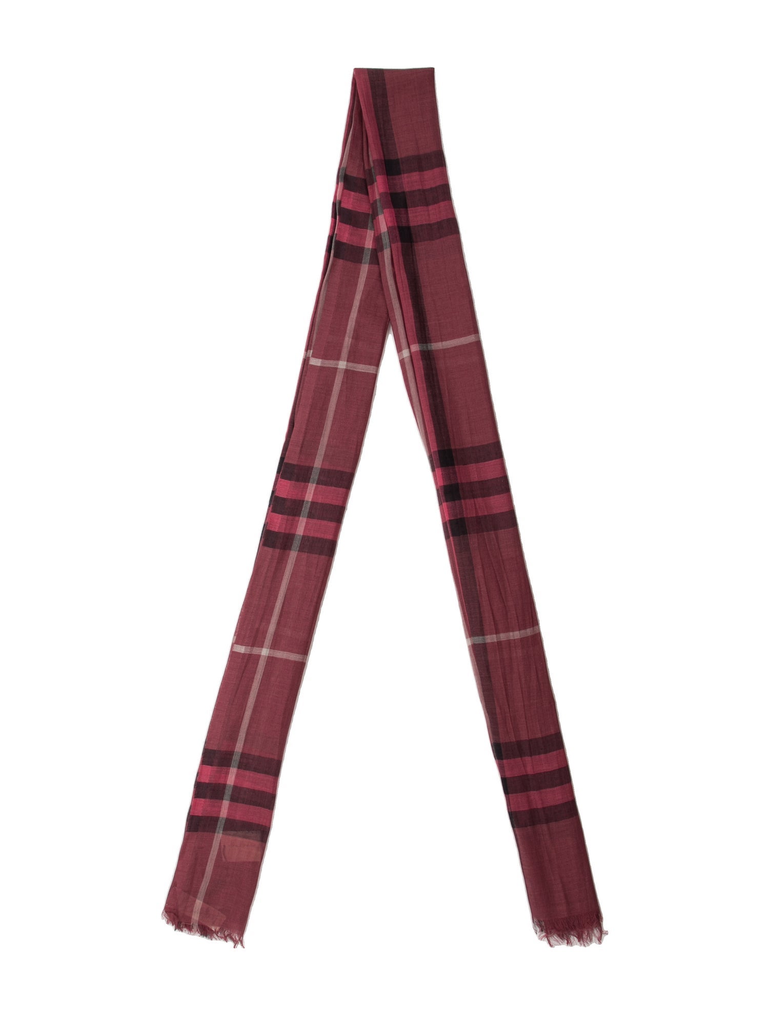 Burberry Virgin Wool Nova Check Pattern Scarf w/ Tags