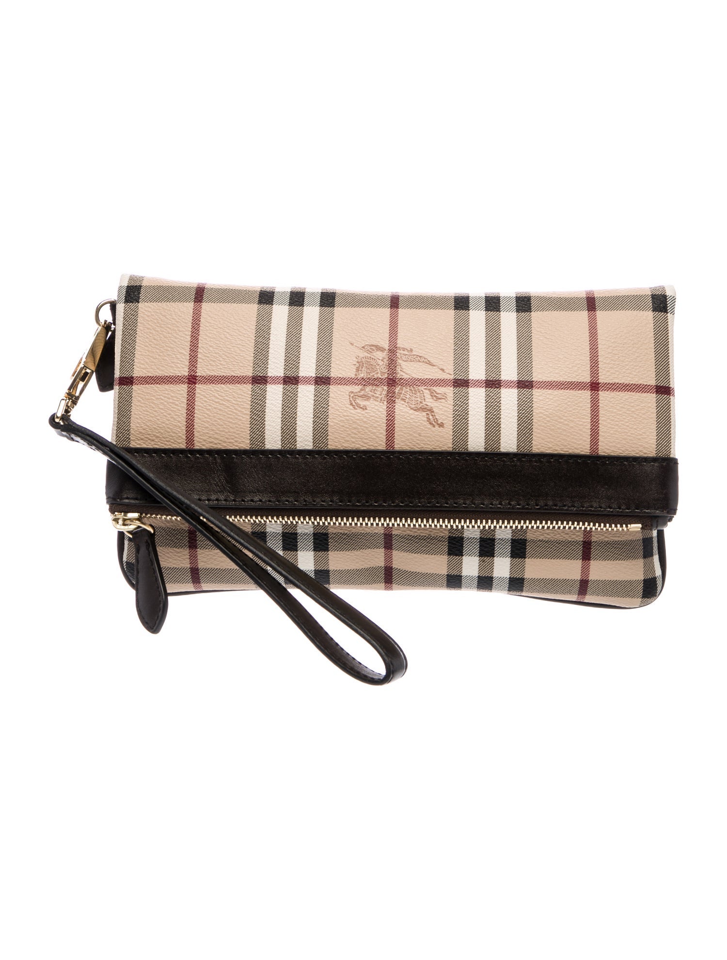Burberry Haymarket Check Haymarket Adeline Wristlet