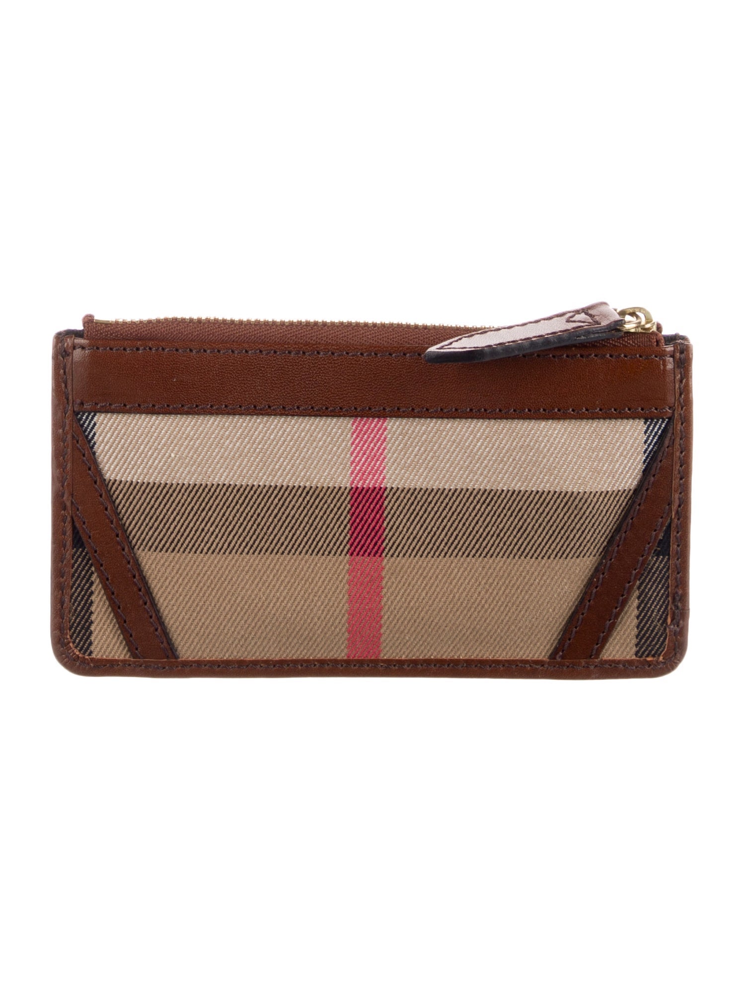 Burberry House Check Pattern Canvas Wallet