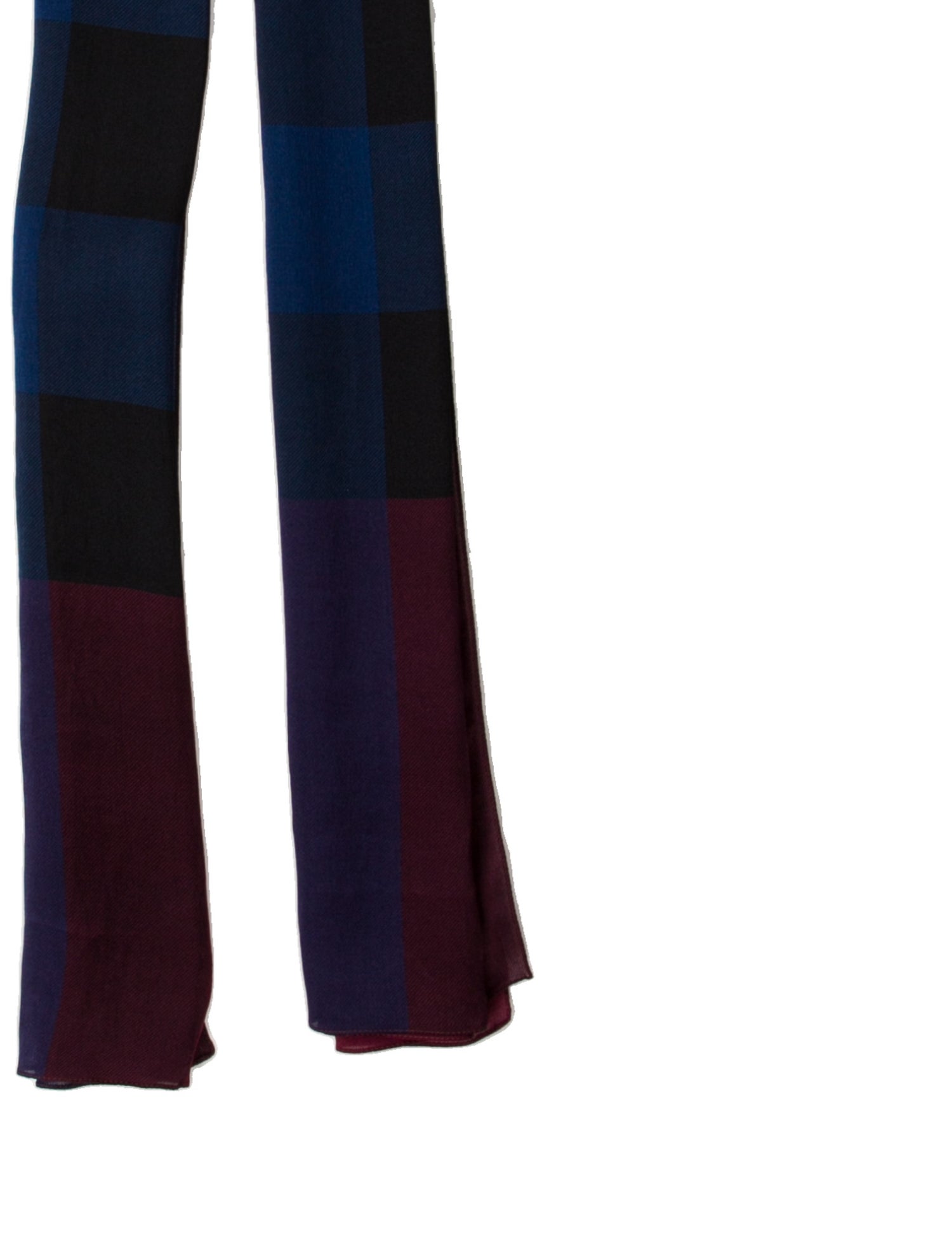 Burberry Silk Plaid Print Scarf w/ Tags