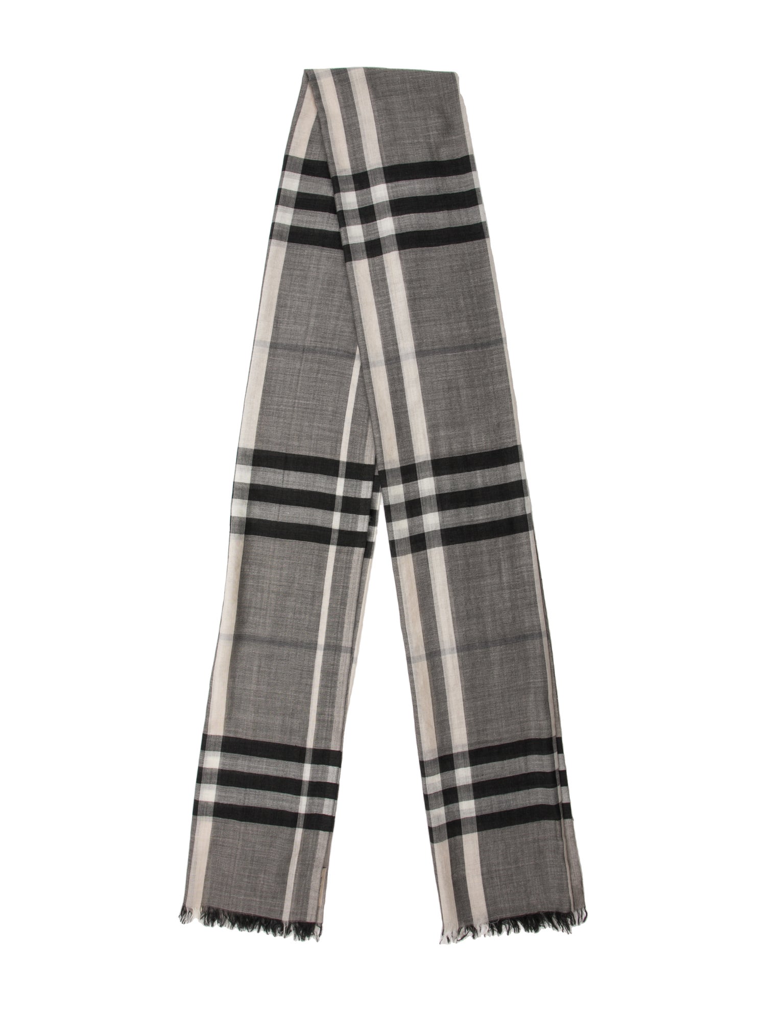 Burberry Virgin Wool Striped Scarf