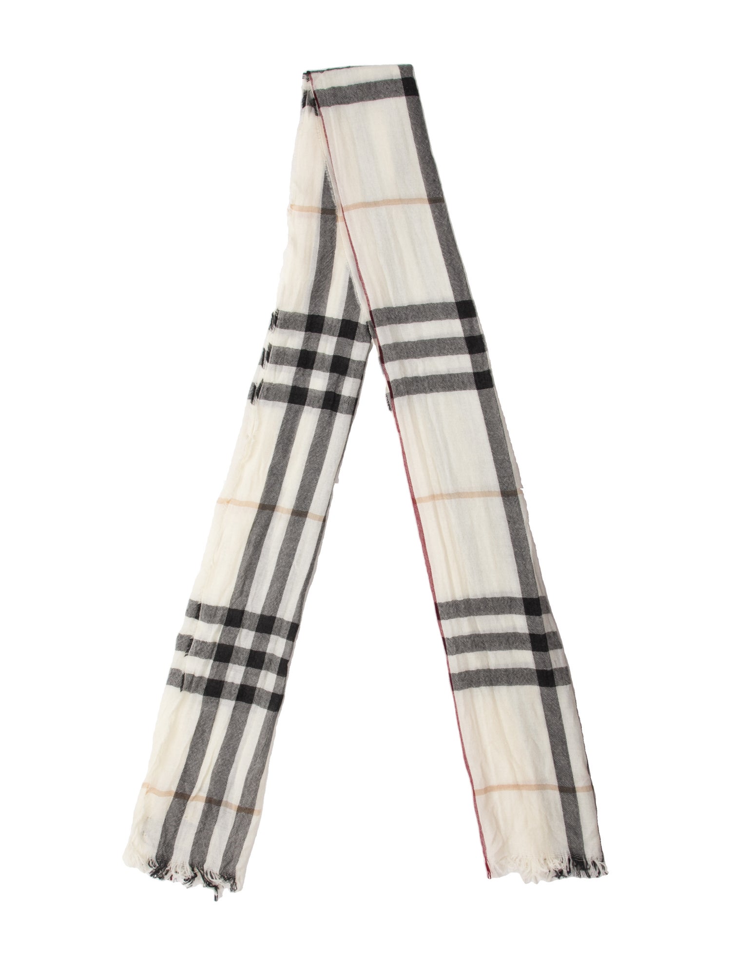 Burberry Merino Wool Striped Scarf w/ Tags