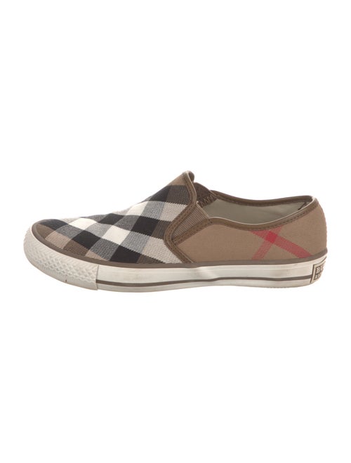 Burberry House Check Pattern Canvas Sneakers