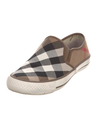Burberry House Check Pattern Canvas Sneakers
