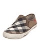Burberry House Check Pattern Canvas Sneakers