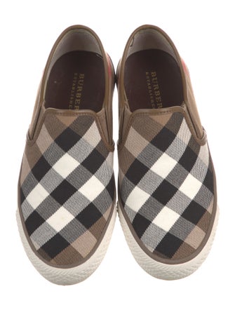 Burberry House Check Pattern Canvas Sneakers