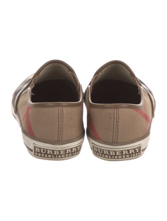 Burberry House Check Pattern Canvas Sneakers