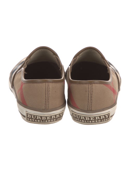 Burberry House Check Pattern Canvas Sneakers