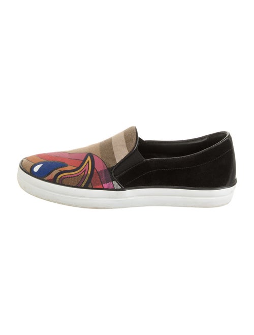 Burberry Canvas Printed Loafers