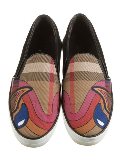 Burberry Canvas Printed Loafers