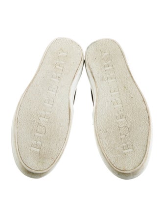 Burberry Canvas Printed Loafers