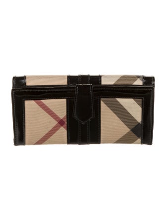Burberry Nova Check Pattern Continental Wallet