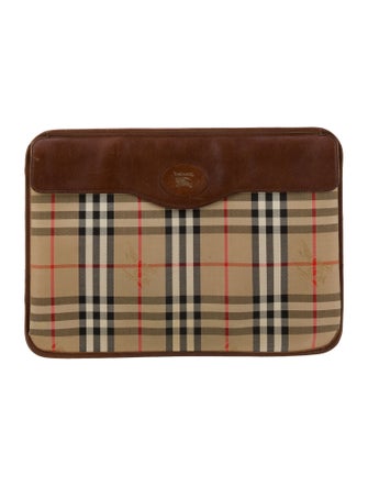 Burberry's Canvas Flat Document Pouch