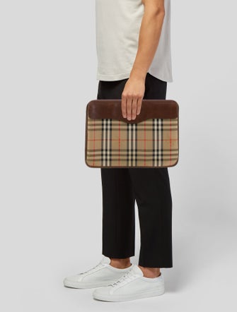 Burberry's Canvas Flat Document Pouch