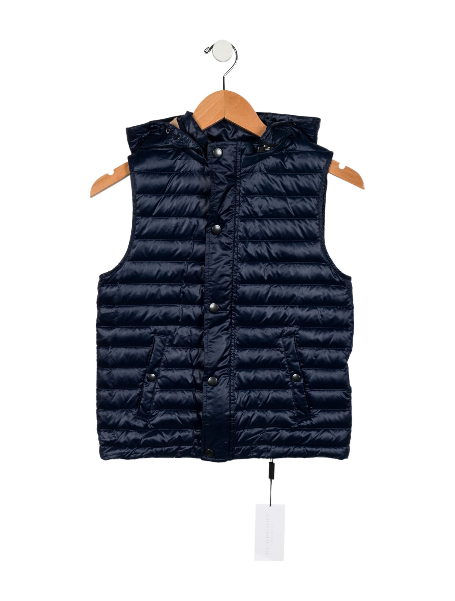 Burberry Kids' Hooded Puffer Vest w/Tags