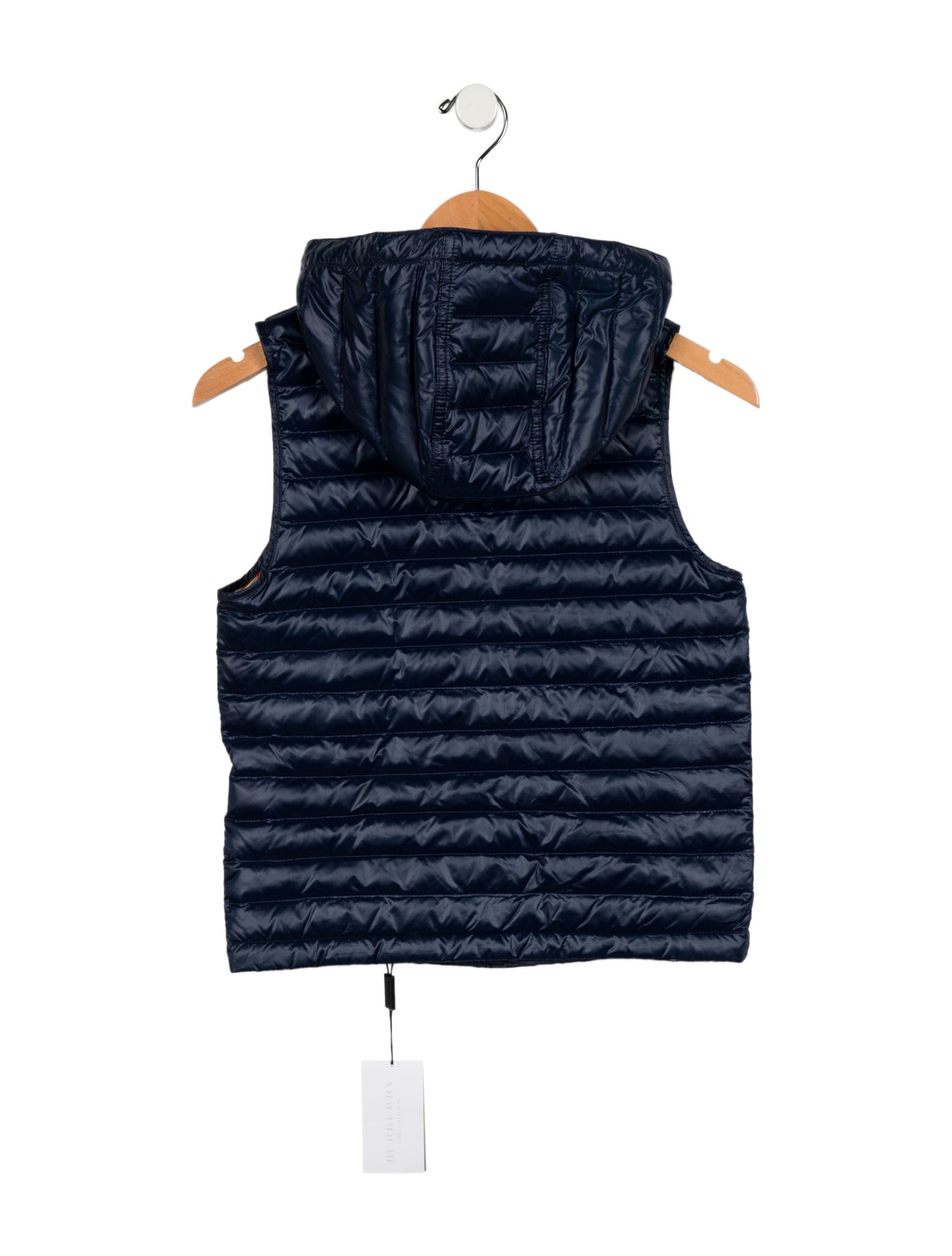 Burberry Kids' Hooded Puffer Vest w/Tags