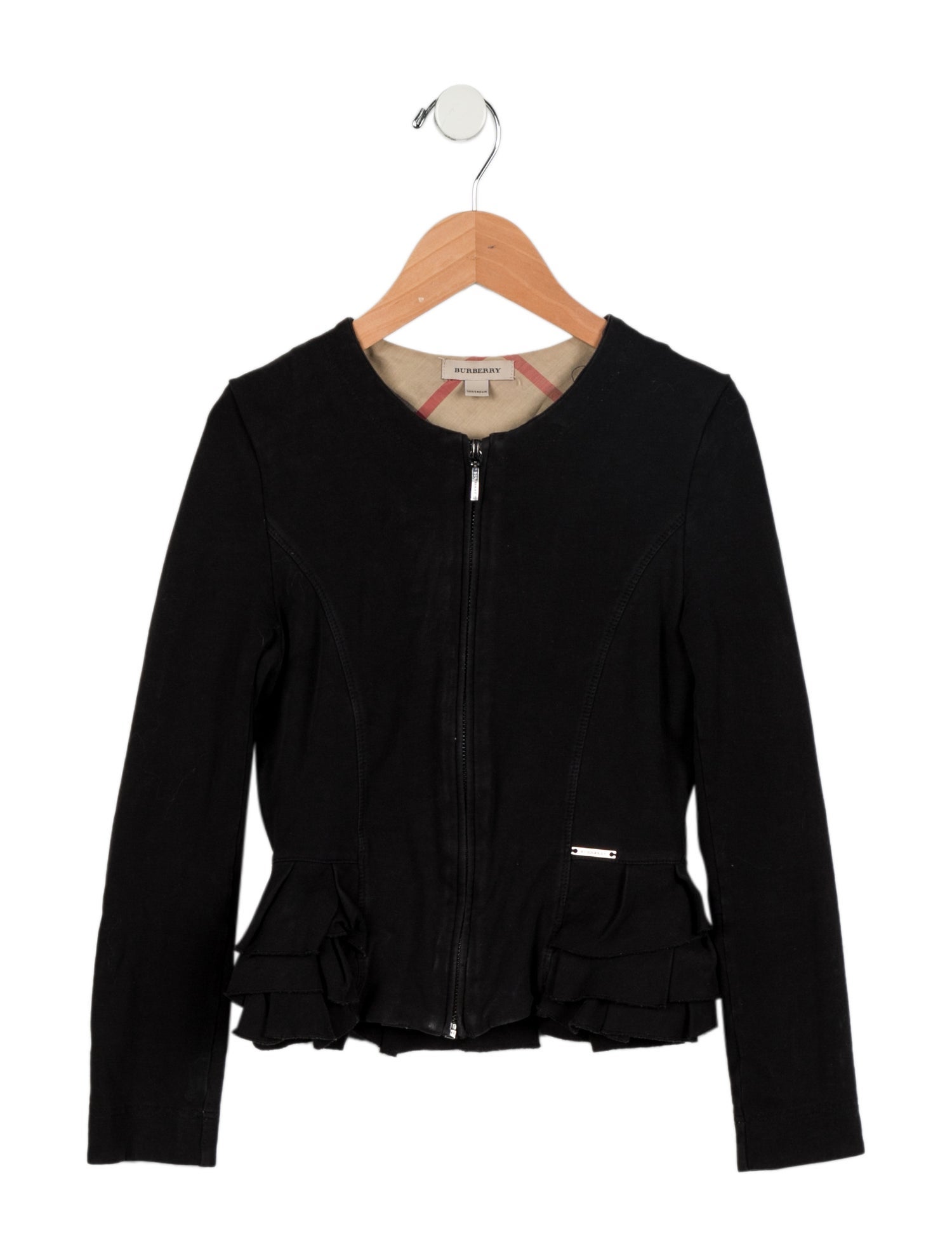 Burberry Girls' Ruffled Trim Sweatshirt
