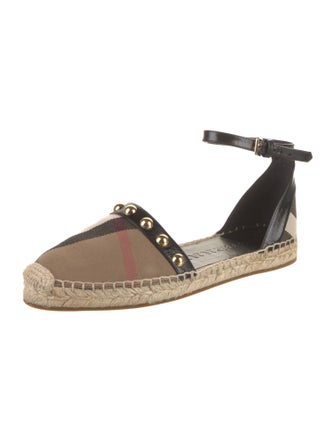 Burberry House Check Pattern Canvas Espadrilles