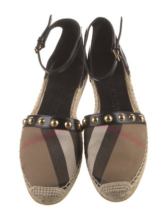 Burberry House Check Pattern Canvas Espadrilles