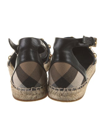 Burberry House Check Pattern Canvas Espadrilles