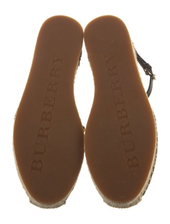 Burberry House Check Pattern Canvas Espadrilles