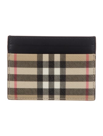 Burberry House Check Pattern Card Holder