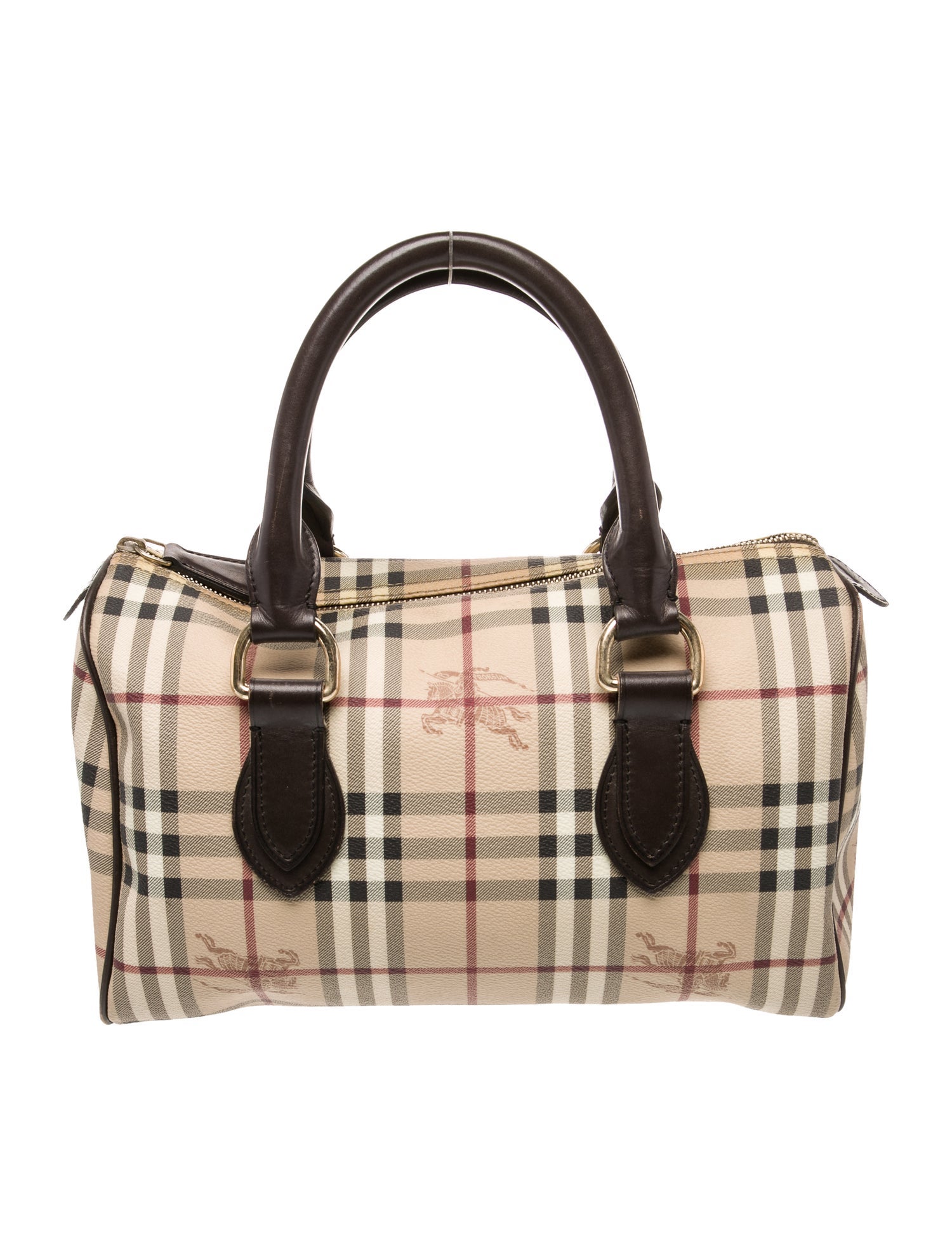 Burberry Haymarket Check Top Handle Bag