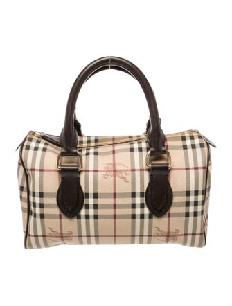 Burberry Haymarket Check Top Handle Bag