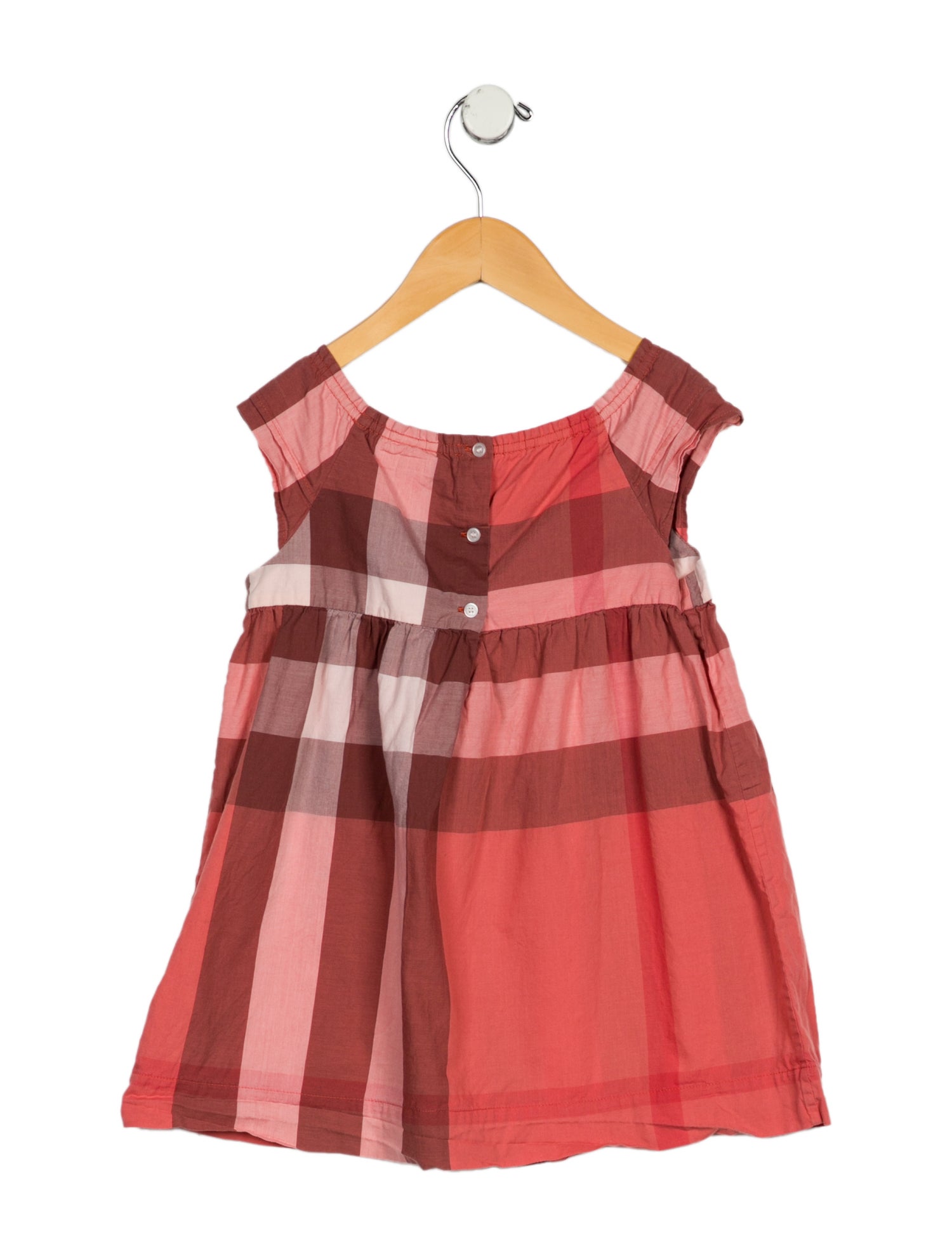 Burberry Burberry Girls' Sleeveless Checkered Dress