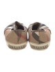 Burberry Canvas Plaid Print Sneakers