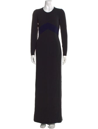 Burberry Crew Neck Long Dress