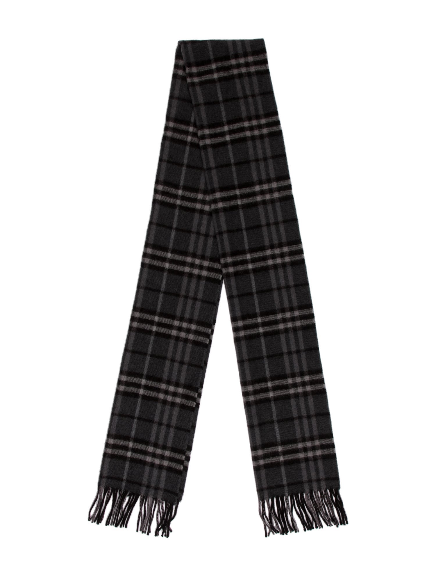 Burberry Cashmere Nova Check Pattern Scarf