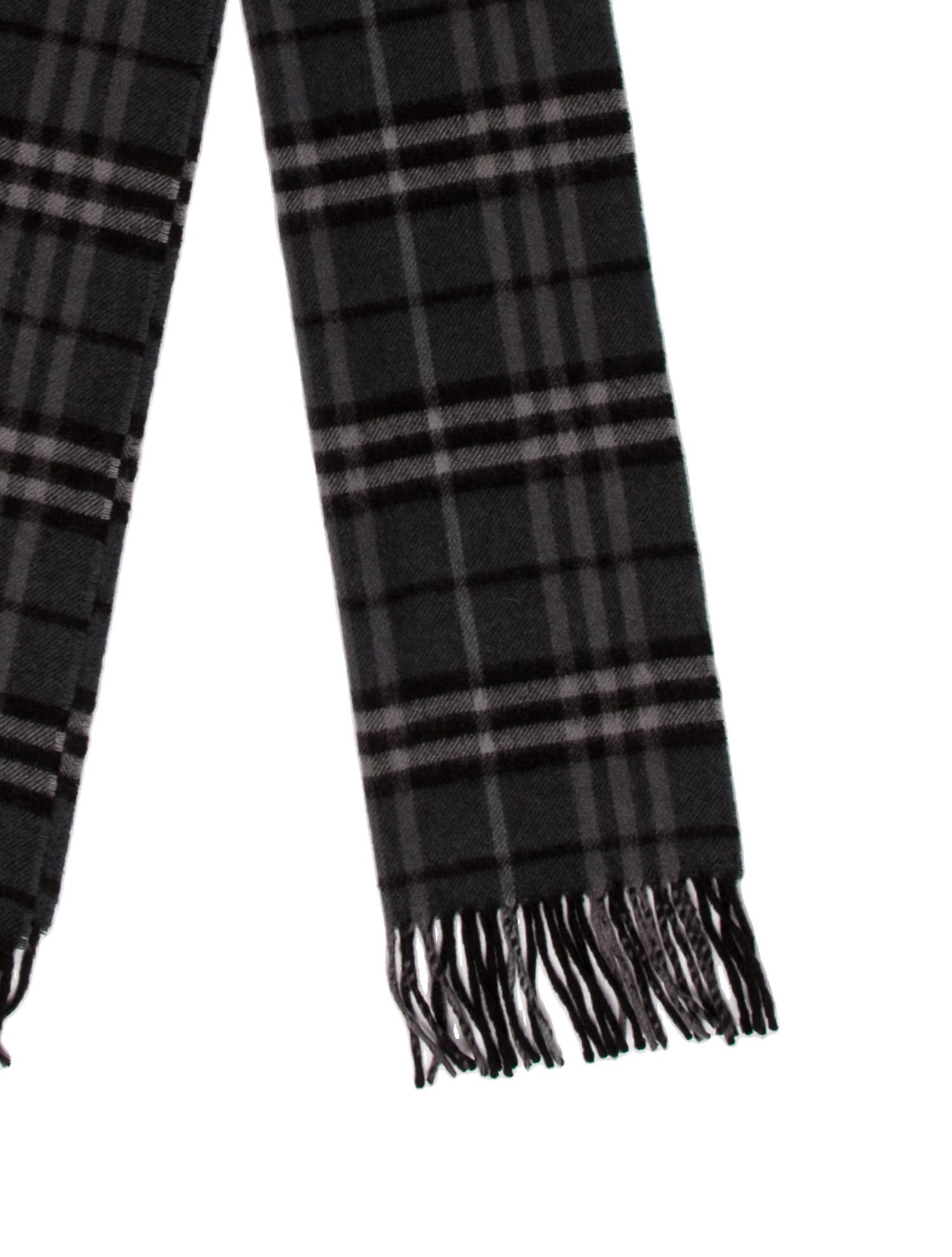 Burberry Cashmere Nova Check Pattern Scarf