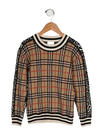 Burberry Check Print Sweater