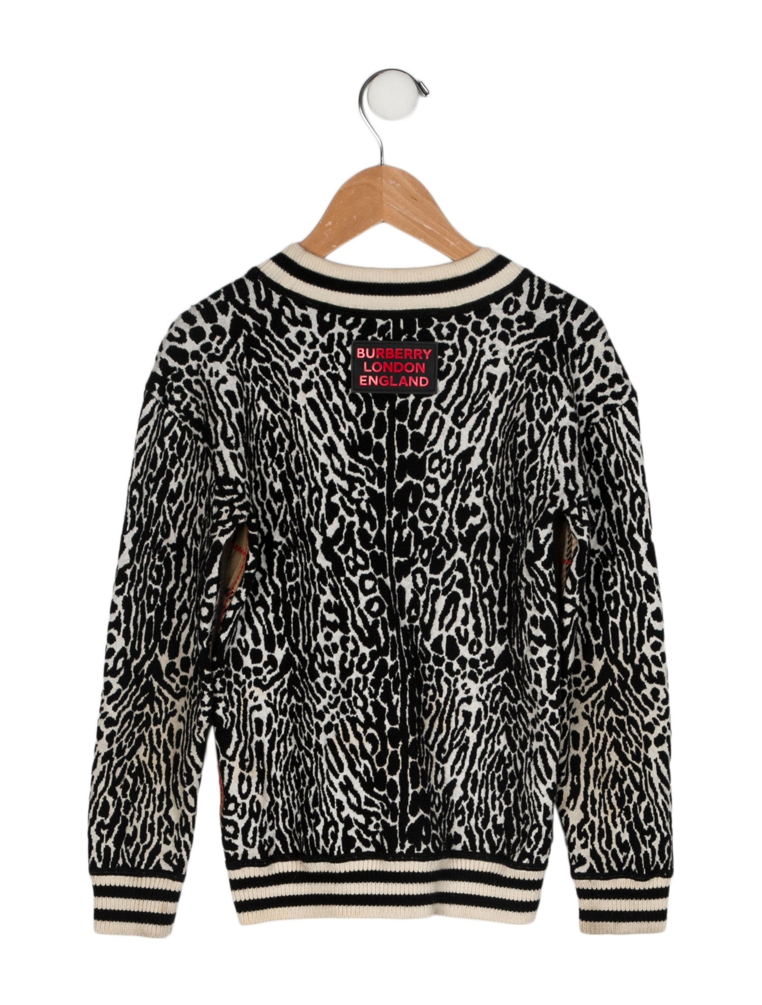 Burberry Check Print Sweater