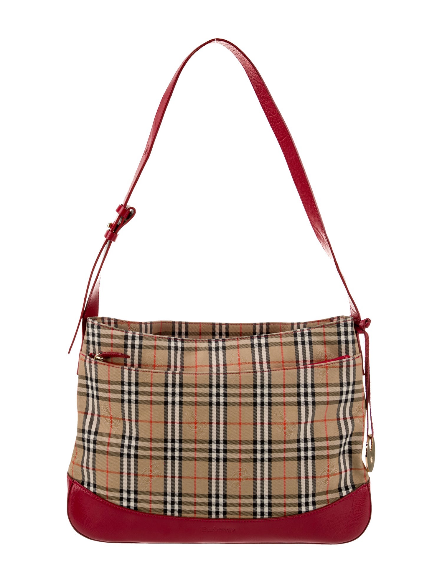 Burberry Canvas Front Pocket Hobo