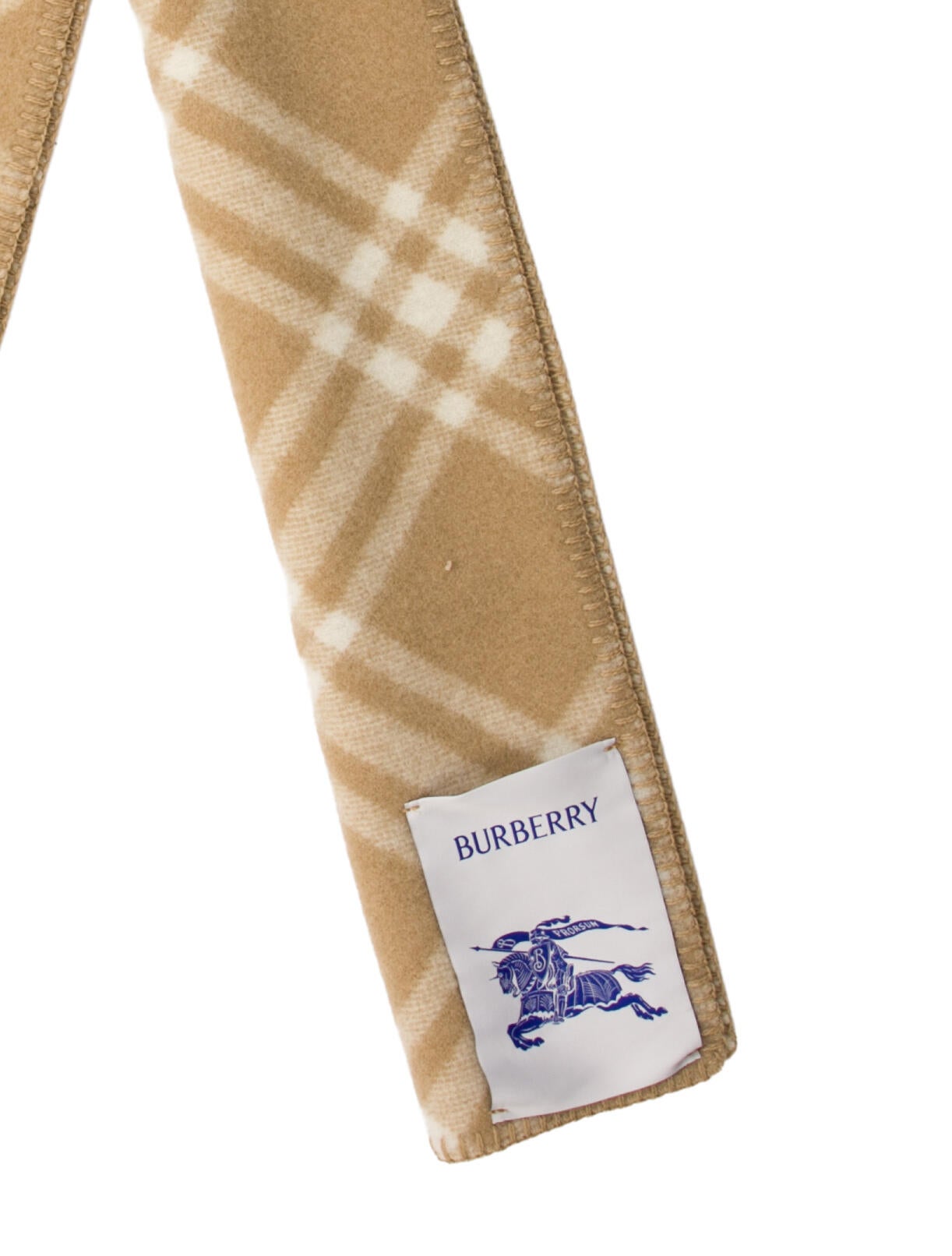 Burberry Wool Plaid Print Scarf w/ Tags