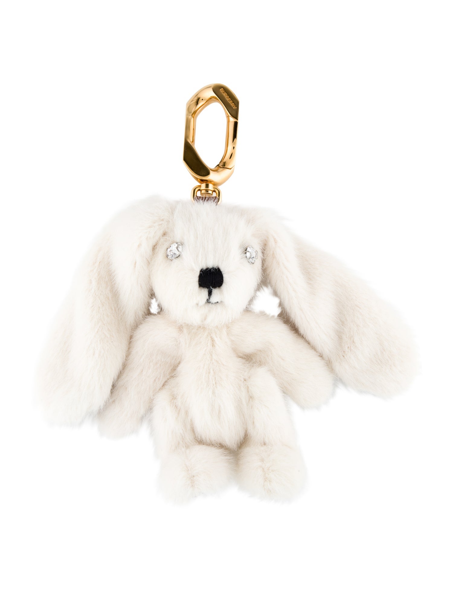 Burberry White Bunny Bag Charm w/Tags