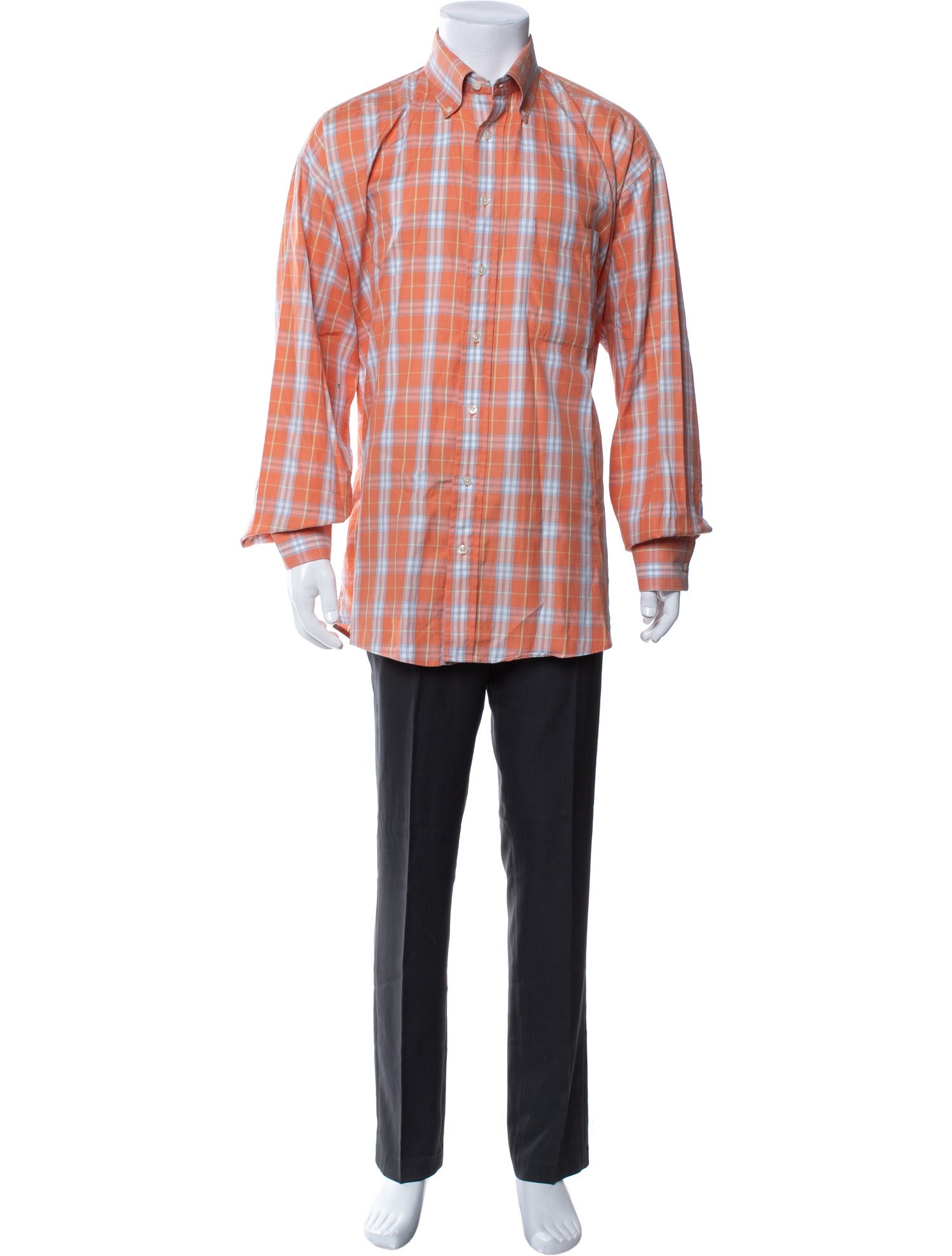 Burberry Vintage Plaid Print Shirt