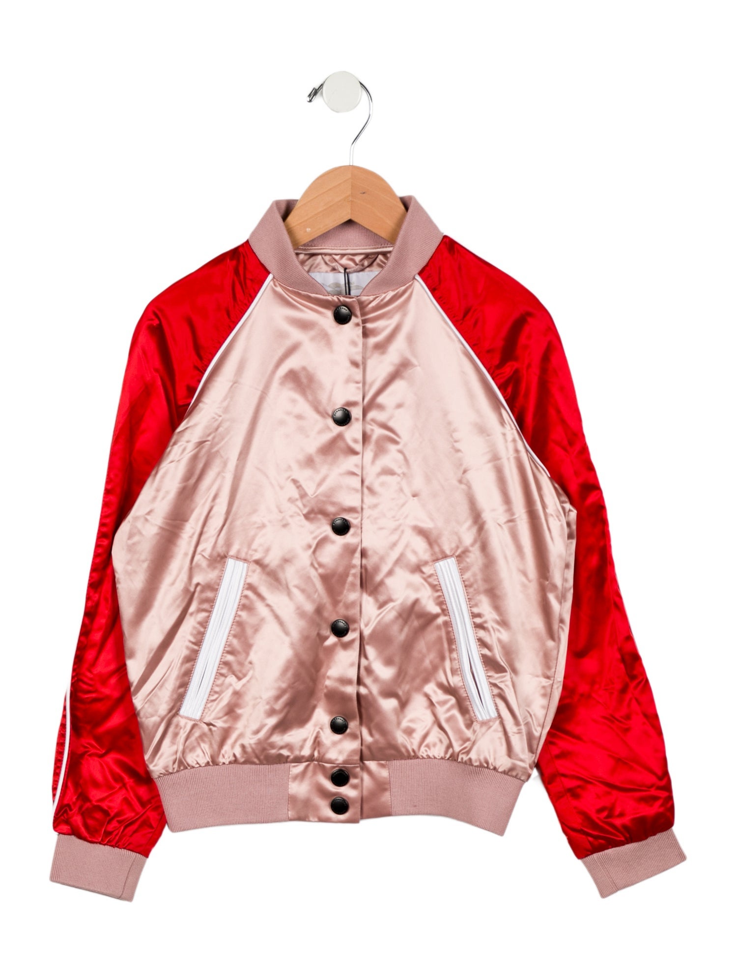 Burberry Girls' Satin Bomber Jacket