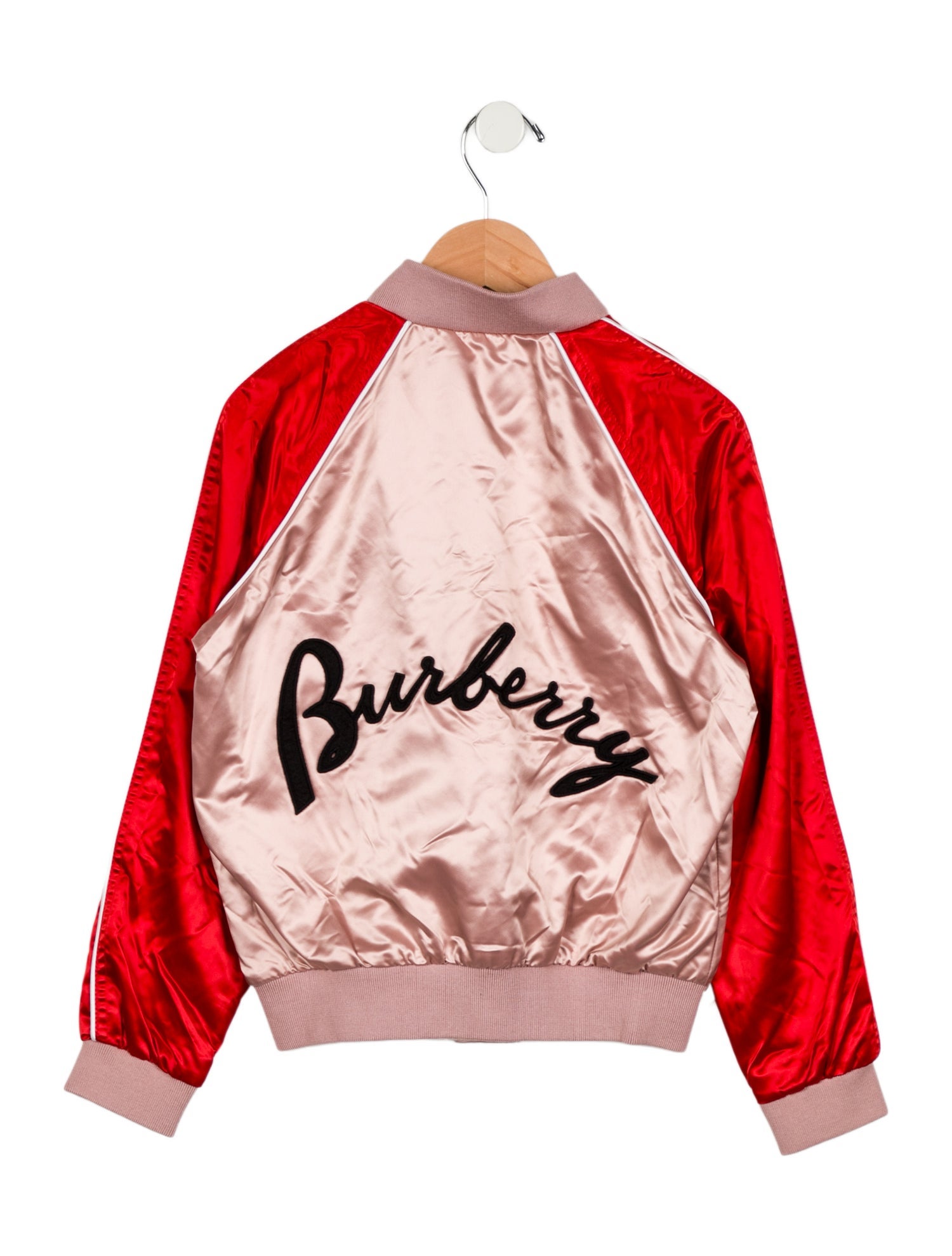Burberry Girls' Satin Bomber Jacket