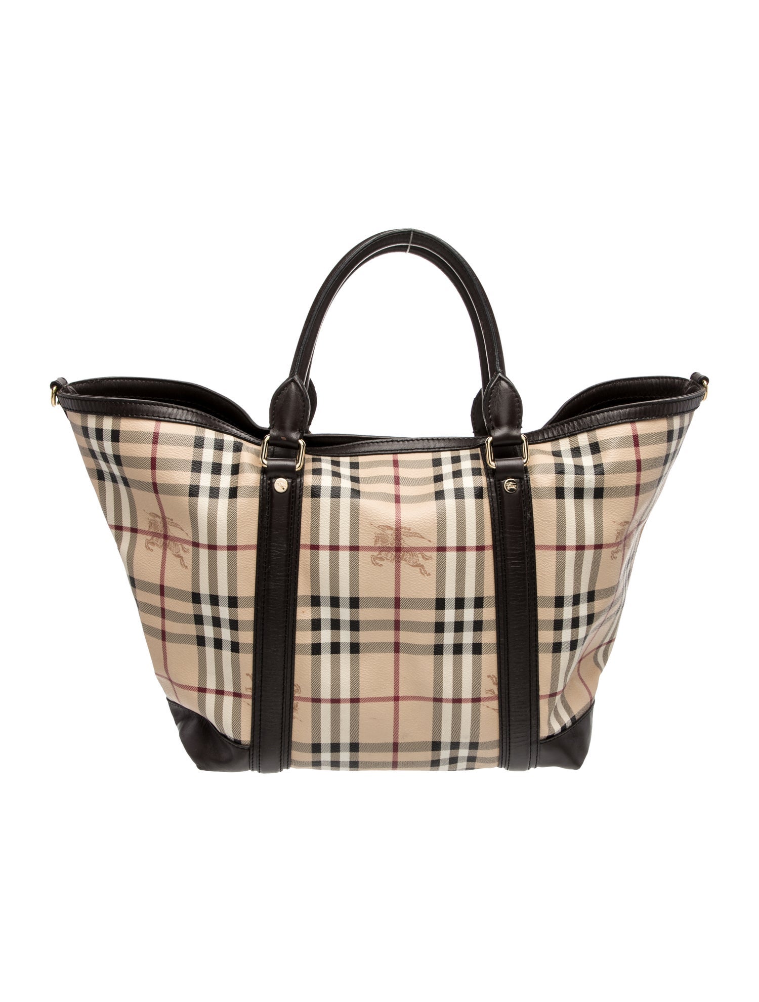 Burberry Haymarket Check Top Handle Bag